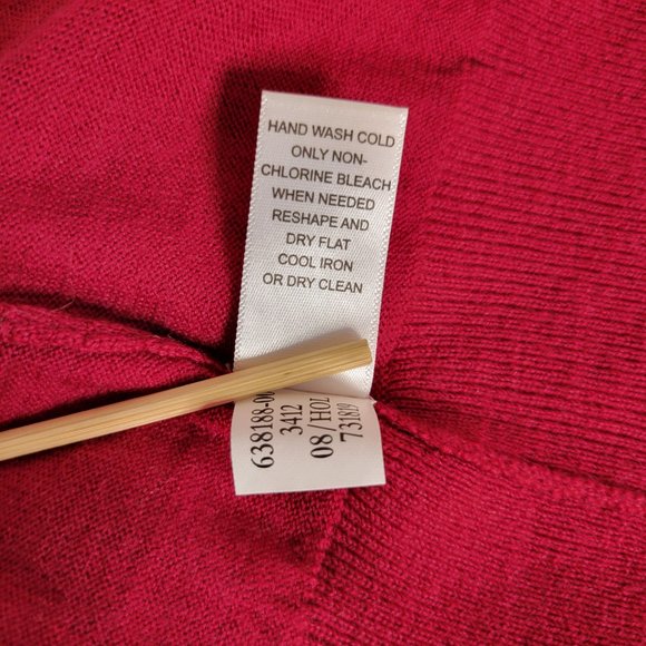 Banana Republic, Red Fine Merino Cardigan, Size S, NWOT - Picture 11 of 11